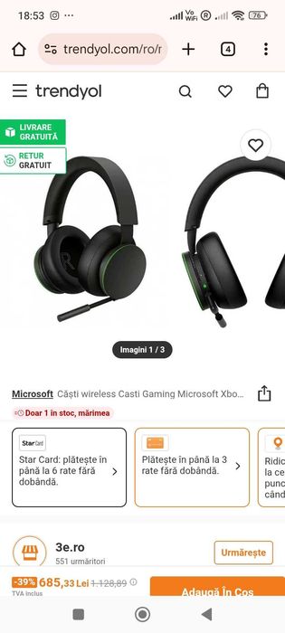 2 perechi de Casti gaming