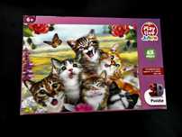 3D пъзел Котки Playtive Junior 63 части 31см x 23см