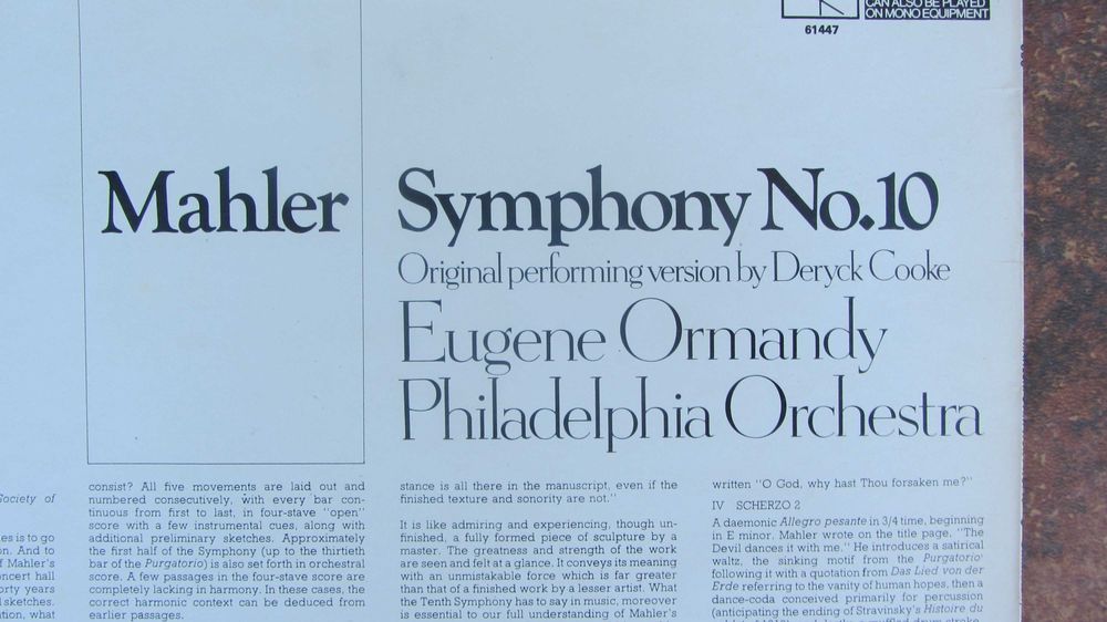 Discuri Vinil stare perfecta Bach Mozart Wagner Mahler s.a