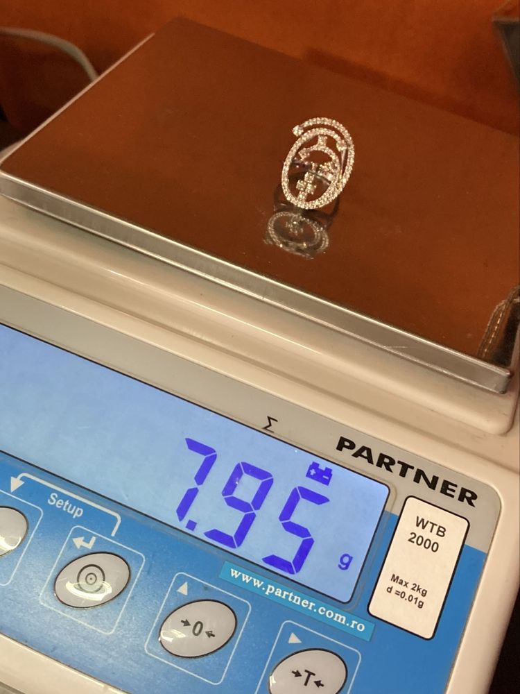 Inel aur alb cu diamante 1.01ct