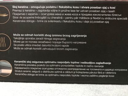Преса за изправяне на коса Keratin for satin gloss