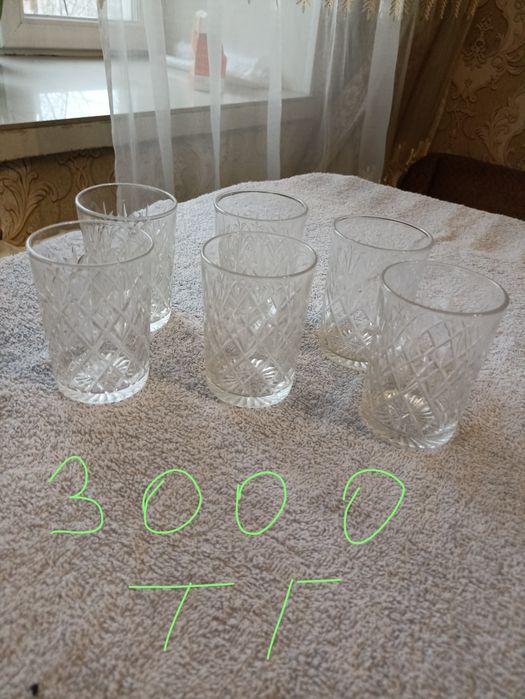 Советский хрусталь  и стекло (вазы, рюмки,стаканы,фужеры)