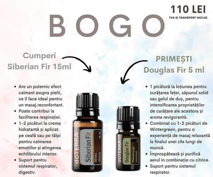 Bogo uleiuri esențiale Doterra