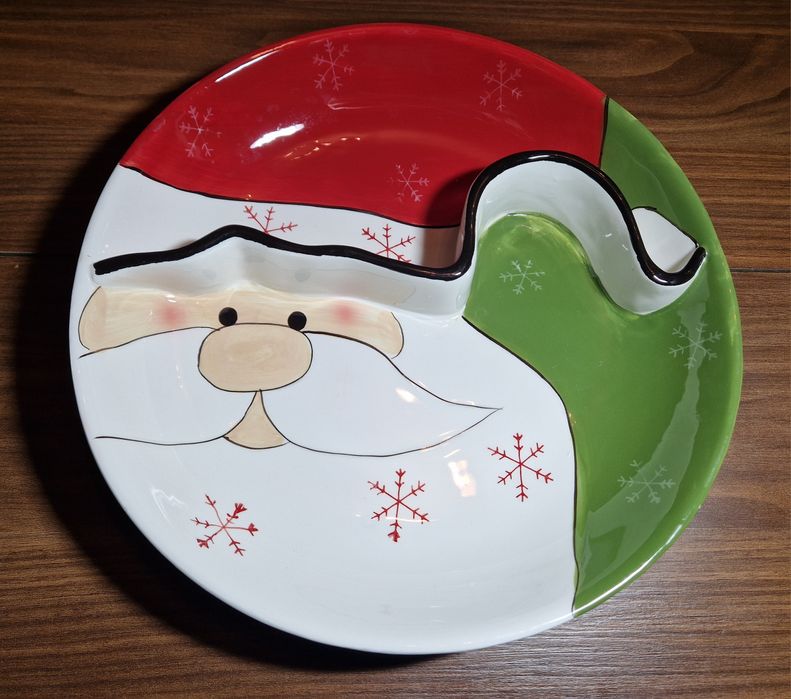 Platou ceramic Crăciun