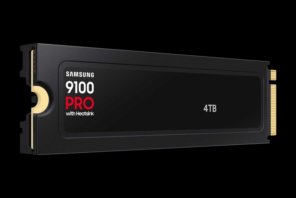 Новый SSD NVMe Samsung 9100 PRO 4TB. С радиатором. PCIe 5 го поколения