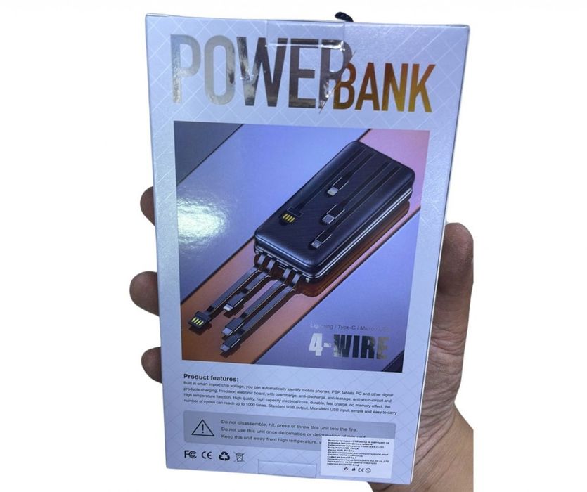 Преносима батерия Power bank с вграден соларен панел,10000 mAh