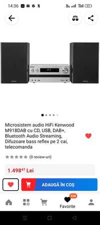 Sistem audio Kenwood M918DAB