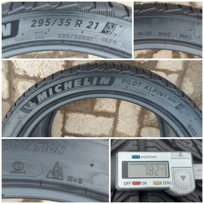 O bucată 295/35 R21 M+S iarnă - una Vredestein Hankook Michelin