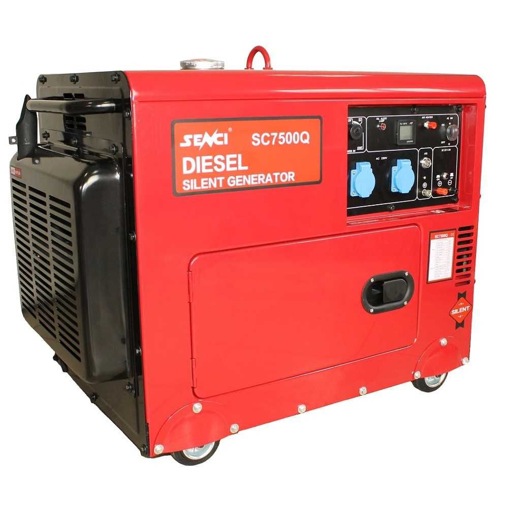 Generator SC7500Q-ATS, Putere max. 6.0 kW, 230V / AVR, motor Diesel