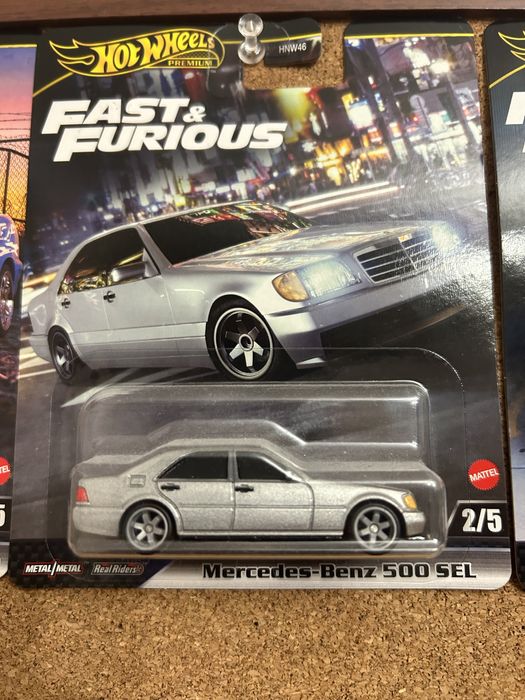 Hot wheels premium fast and furious set