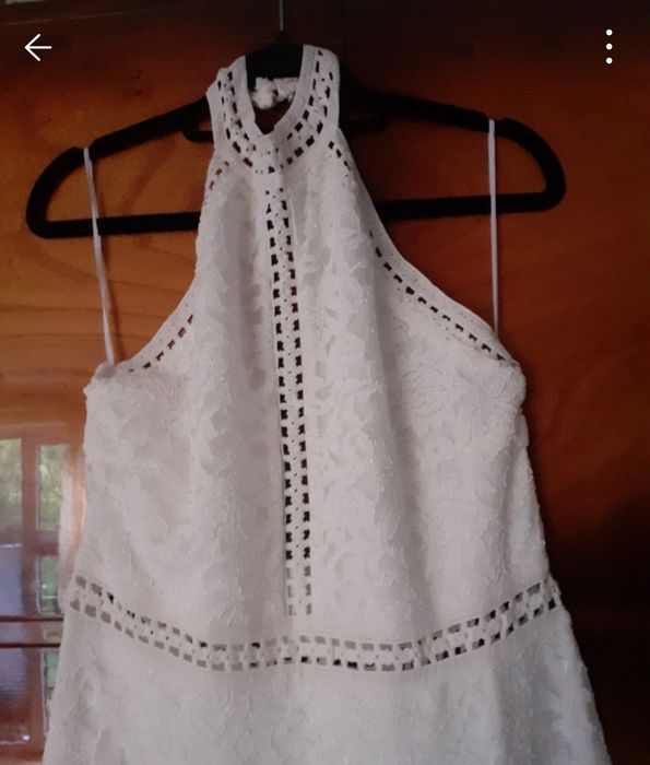 Rochie de ocazie alb-crema