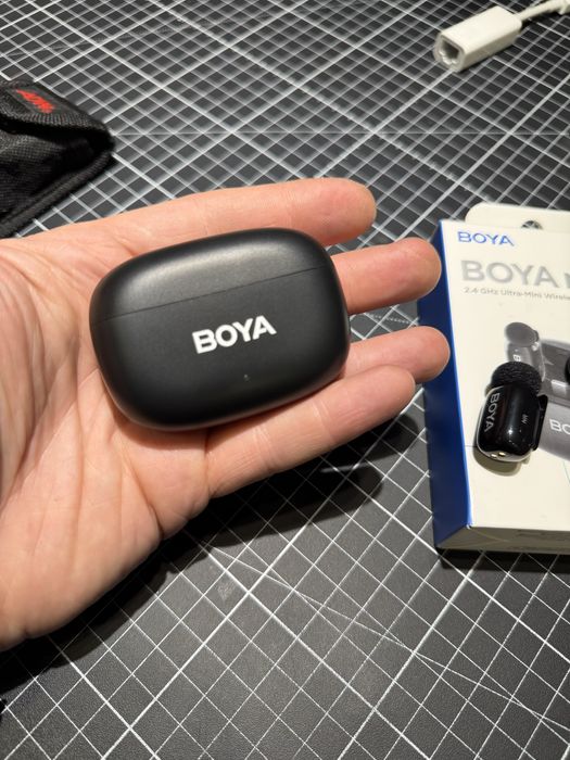 Lavaliera Microfon BOYA Mini Wireless cu adaptor USB-C pentru mobil