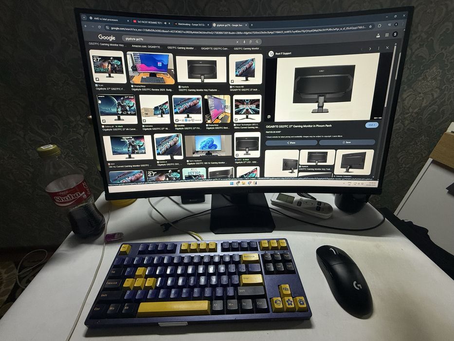 Gigabyte 27 lik monitor, holati yaxshi