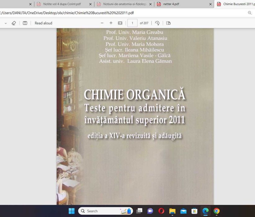 Cărți admitere medicina PDF