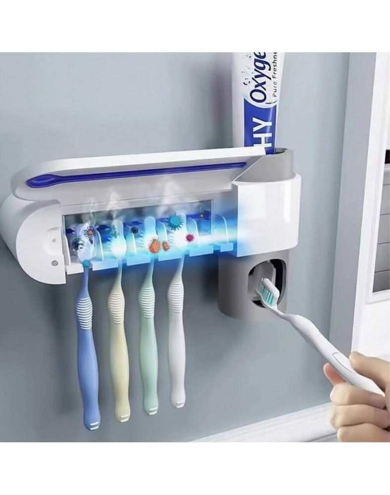 Соларен диспенсър за паста за зъби с UV стерилизатор