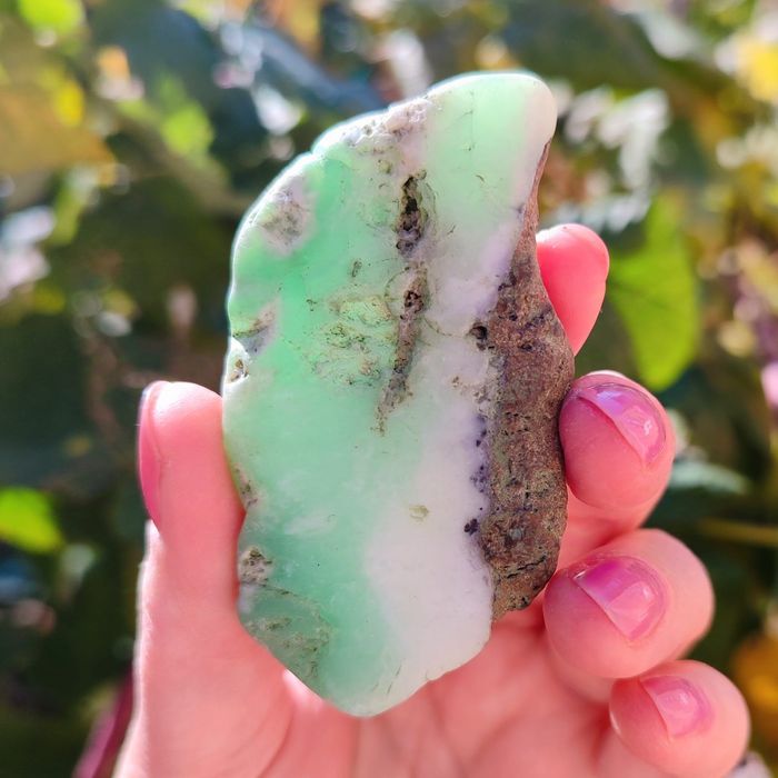 Хризопраз уникальный образец