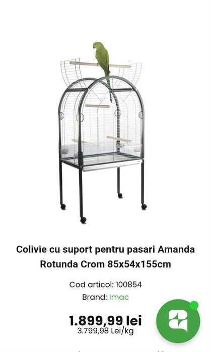 Colivie/voliera papagali/pasari mari || 85-54-155 cm