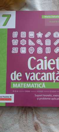 Caiet de vacanta de matematica cl 7