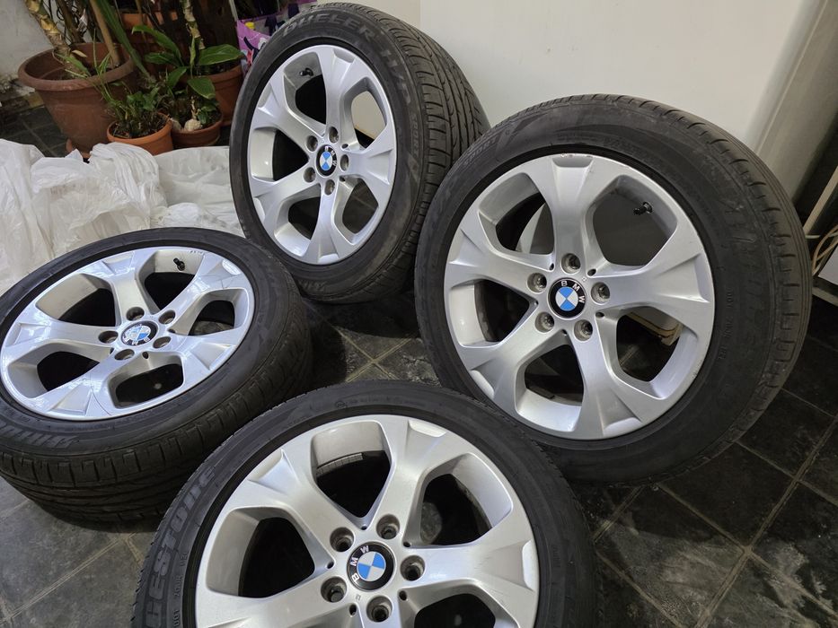 Jante BMW X1  2014 e84 + anvelope Brigestone 225/50/R17 + senzori !
