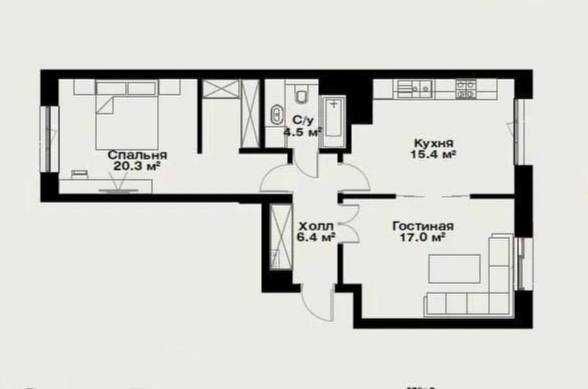 ЖК «O’z Mahal»
2/2/11
Площадь: 64 м²