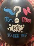 Balon 45cm Mr or Miss Gender Reveal