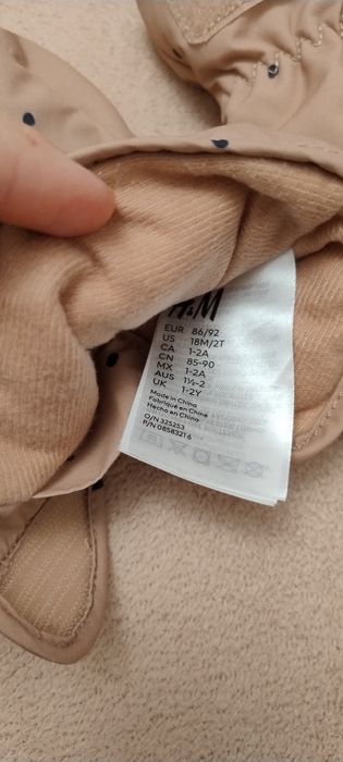 Costum-salopeta hidrofug 12-18 luni