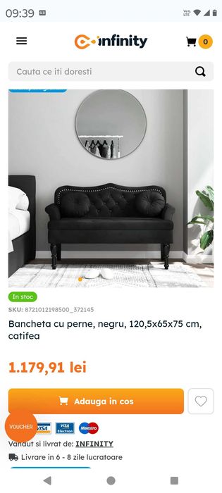 Vând două canapele noi