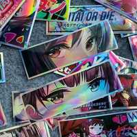 Stickere mari holographice waterproof anime manga japoneze