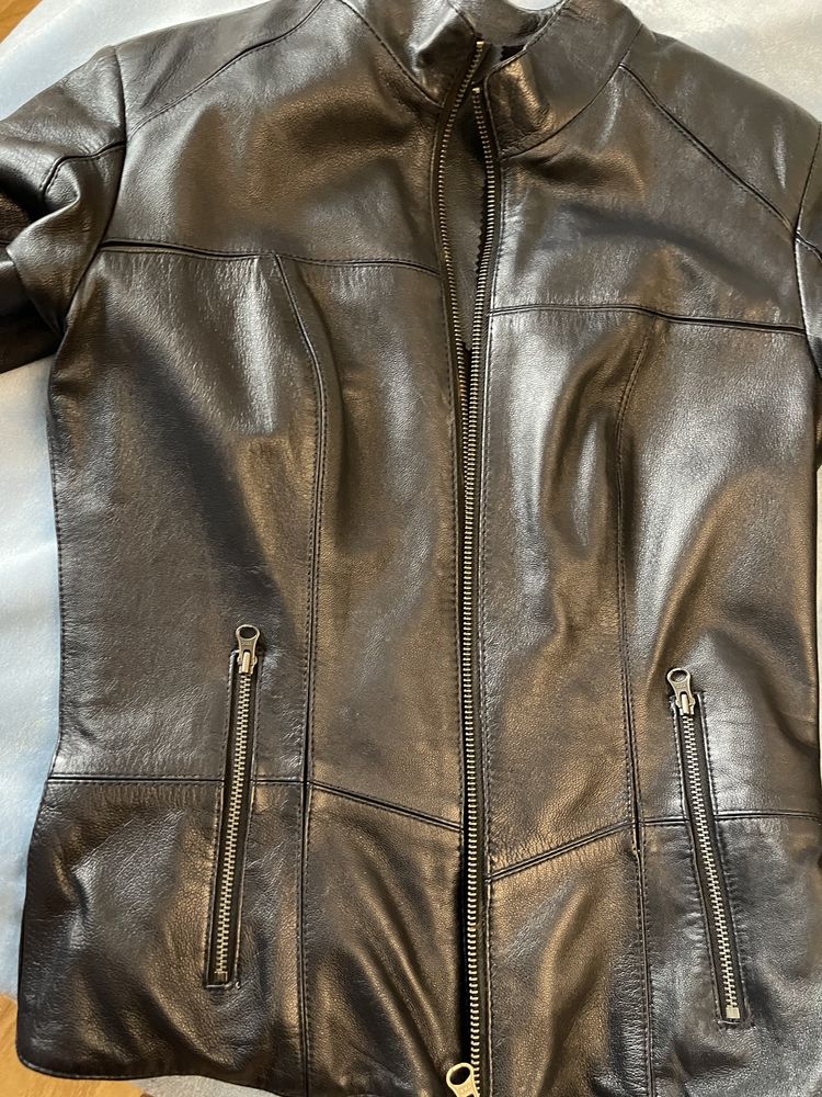 Кожаная куртка чистая турецкая кожа