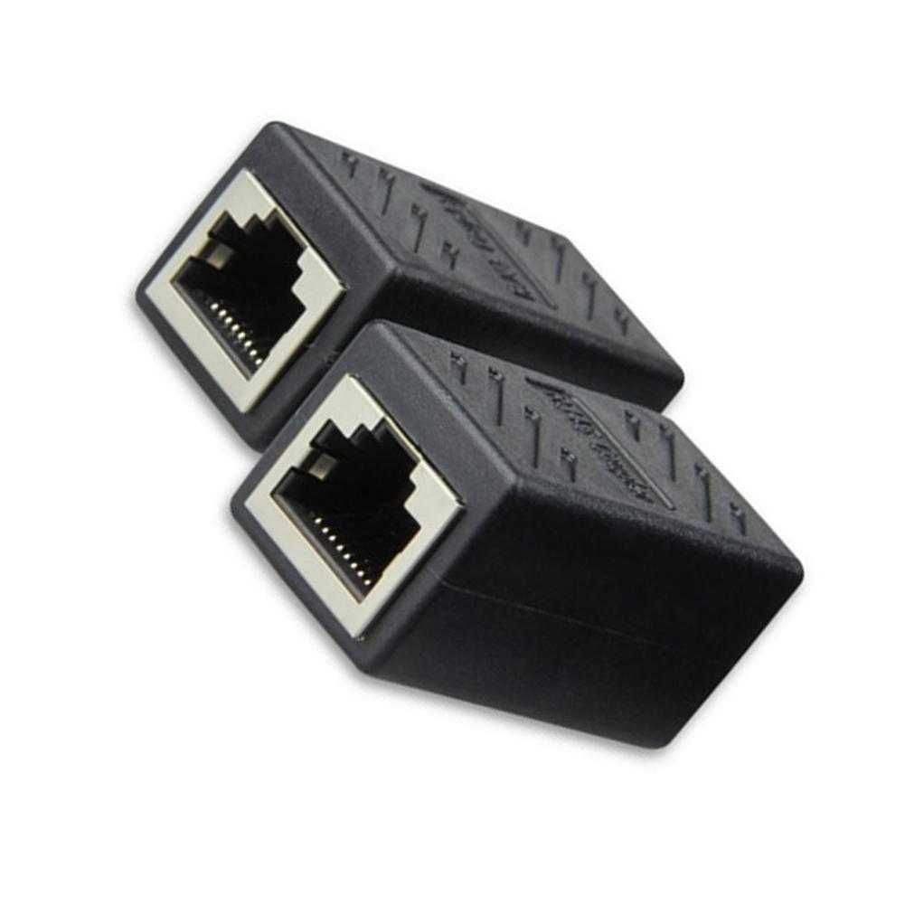 Удлинитель кабеля Ethernet 1000 Мбит, Переходник RJ45 cat 5 cat 6