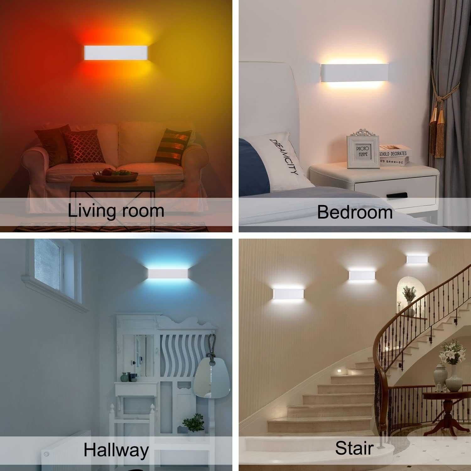 НОВА! Смарт RGB димируемa LED стенна лампа с дистанционно управление