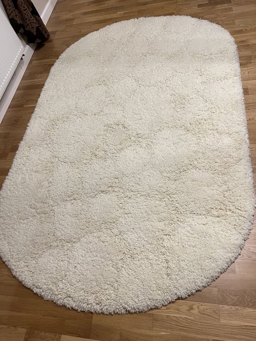 Vand  Covor oval alb