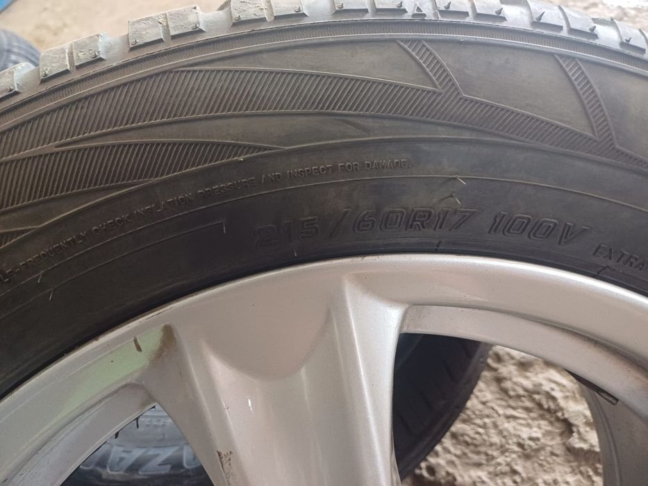 Set jante aluminiu + cauciucuri 215/60R17 100V XL Falken