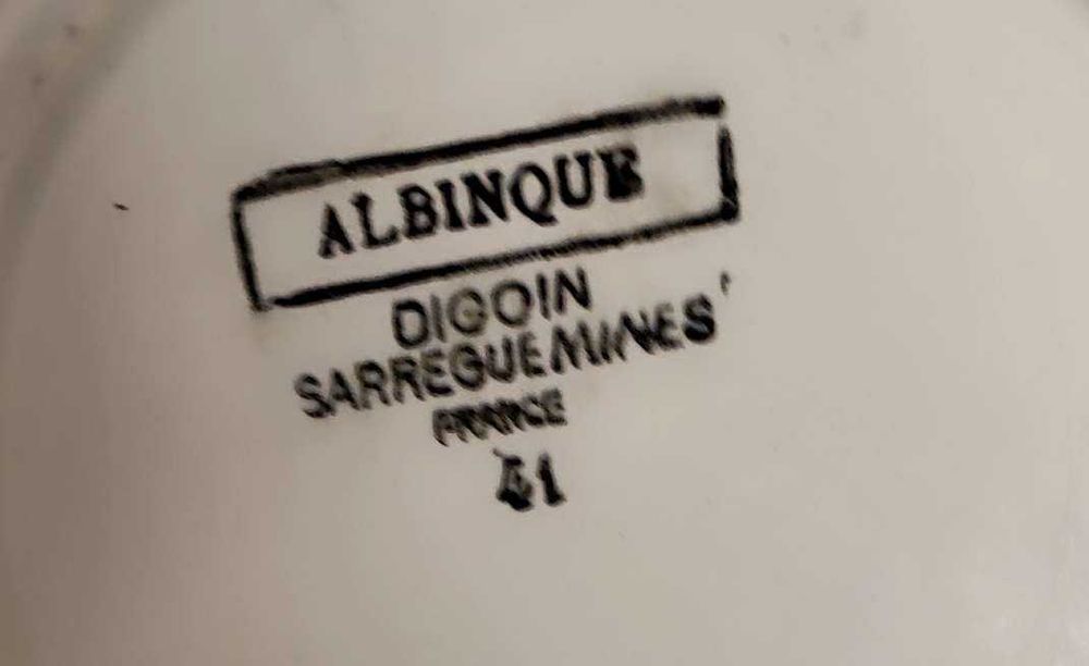 Винтидж чинии Sarreguemines, ФРАНЦИЯ