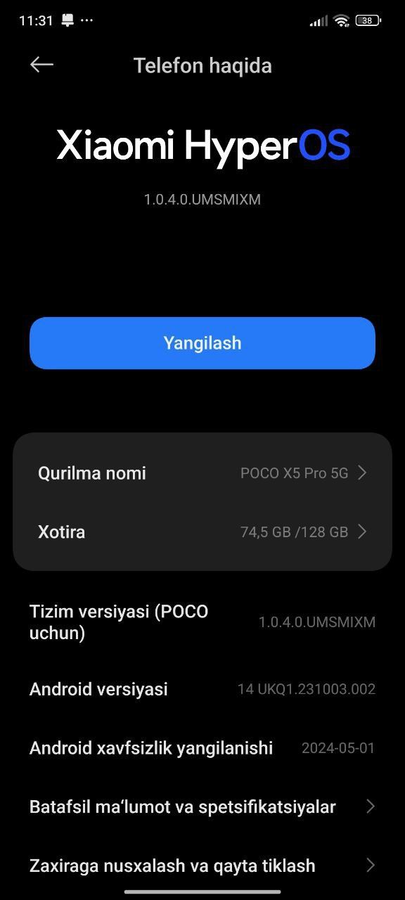 Telefon poco x5 pro
