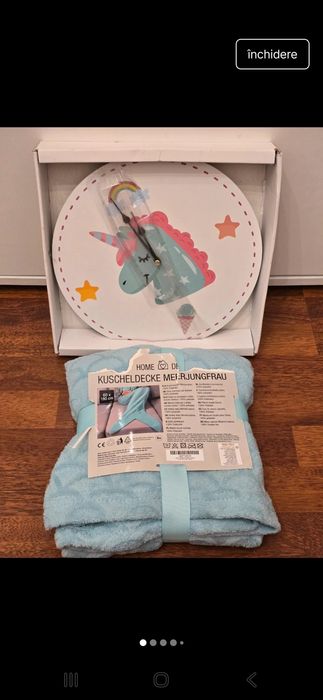 Set patura+ceas copii