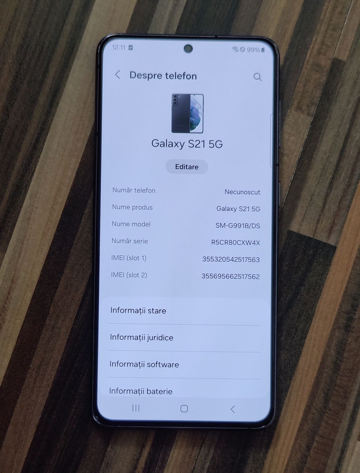 Samsung S21 5G Black Edițion