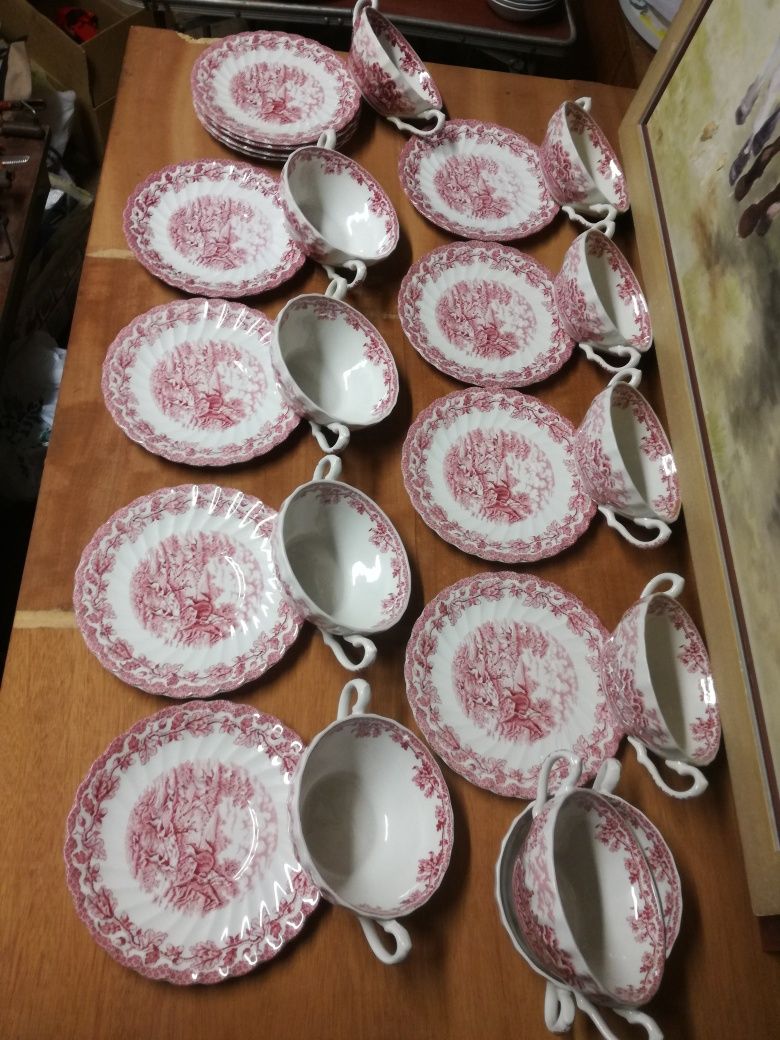 Myotts Country Life Staffordshire England 23броя порцеланов сервиз