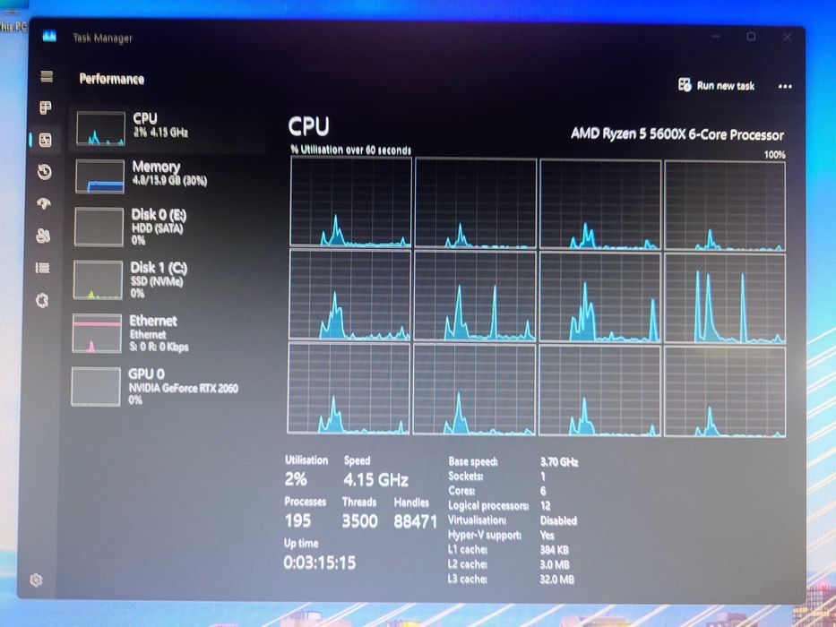 Gaming PC 5600X-2060-16GB-256