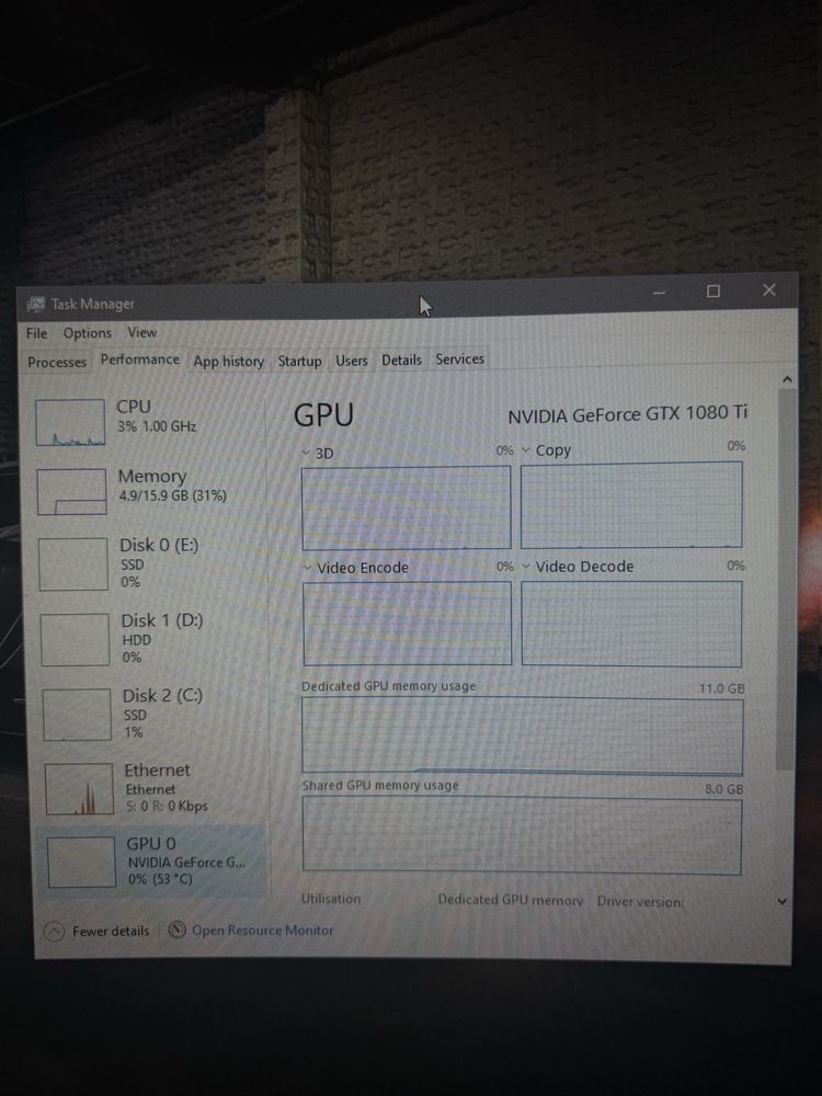 Pc Gaming I7, GTX 1080Ti, 16gb, SSD