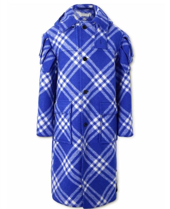 BURBERRY -Palton din lână tip blanket