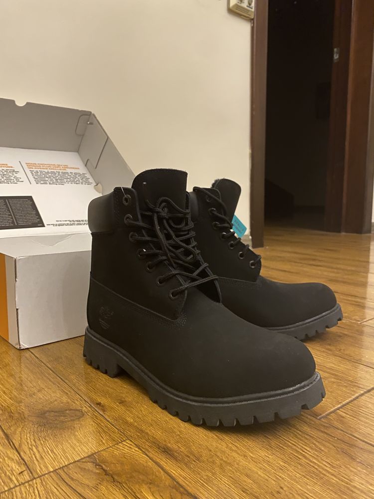 Timberland черные зимние