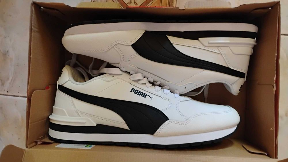 Оригинални маратонки Пума естествена кожа.