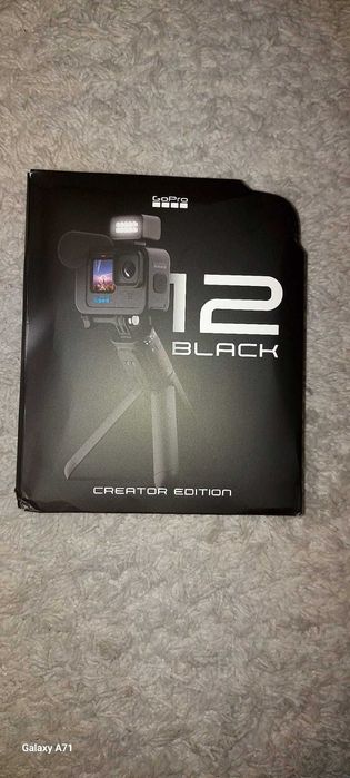 Camera sport GoPro 12 Black Creator Edition noua, in ambalaj original.