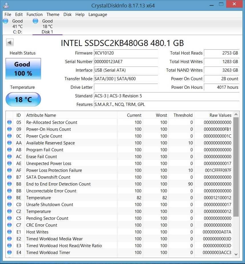 SSD Enterprise Intel D3-S4510 SSDSC2KB480G8R 480GB 6Gb/s 2.5" SATA3