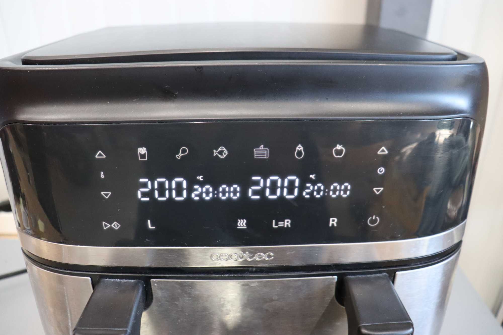 Cecotec 9L Cecofry Dual 9000 Air Fryer. 2850W, двойна температура