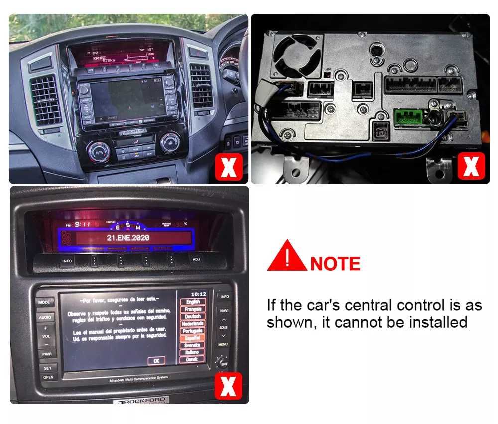 NAVIGATIE Android 14 Mitsubishi Pajero 2006-2018 1/8 Gb CarPlay CAMERA
