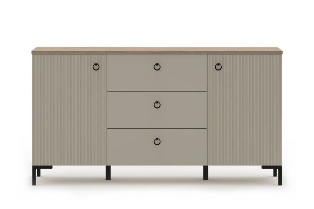 Тумба/комод Глиняный серый/ Дуб сильвержек ореховый