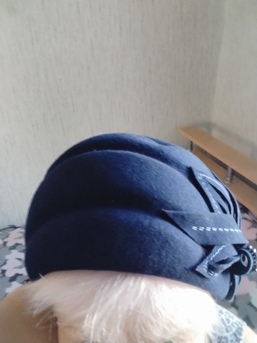 Шапка драповая, женская