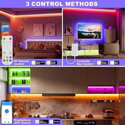 Нова RGB COB LED Лента 6M 3456LED Alexa APP Музика Смарт Осветление